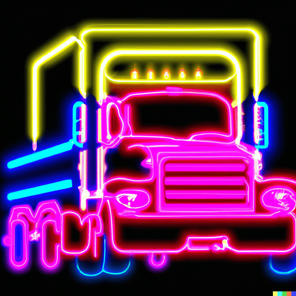 neon truck