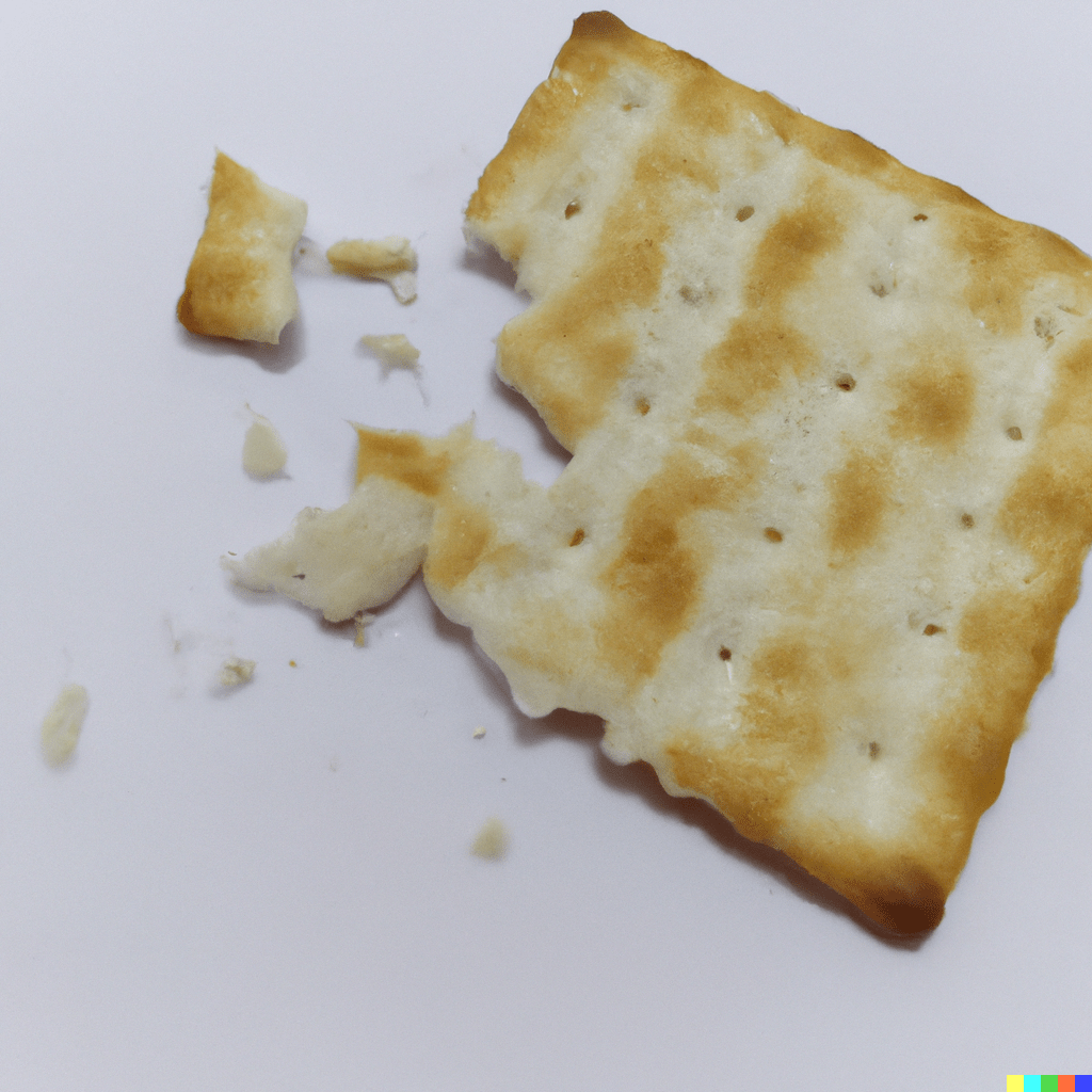 saltine crackers that have been broken up