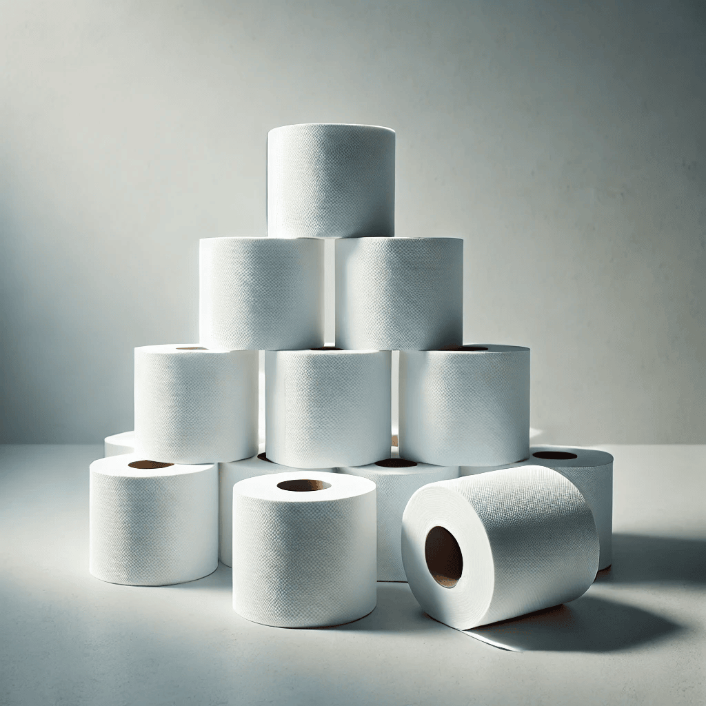 rolls of toilet paper