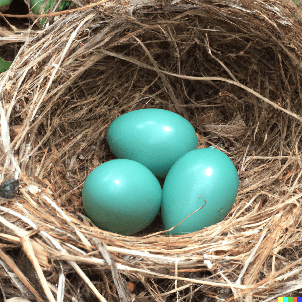 photo of robin's eggs