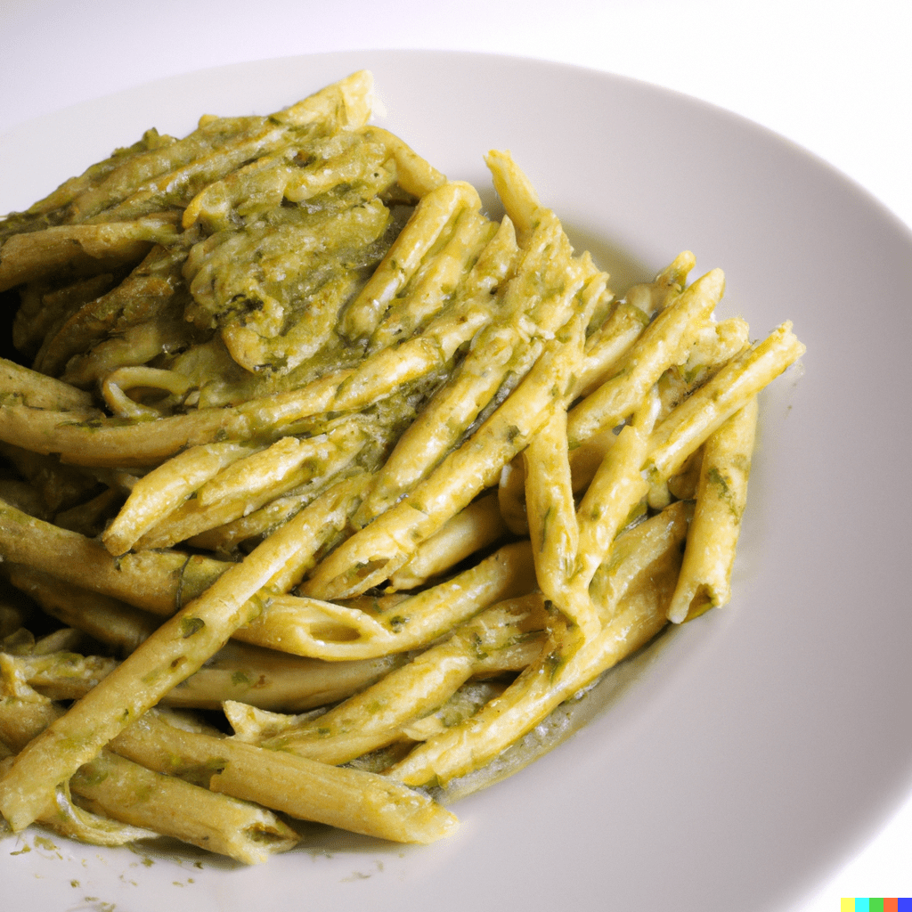 photo of pasta pesto